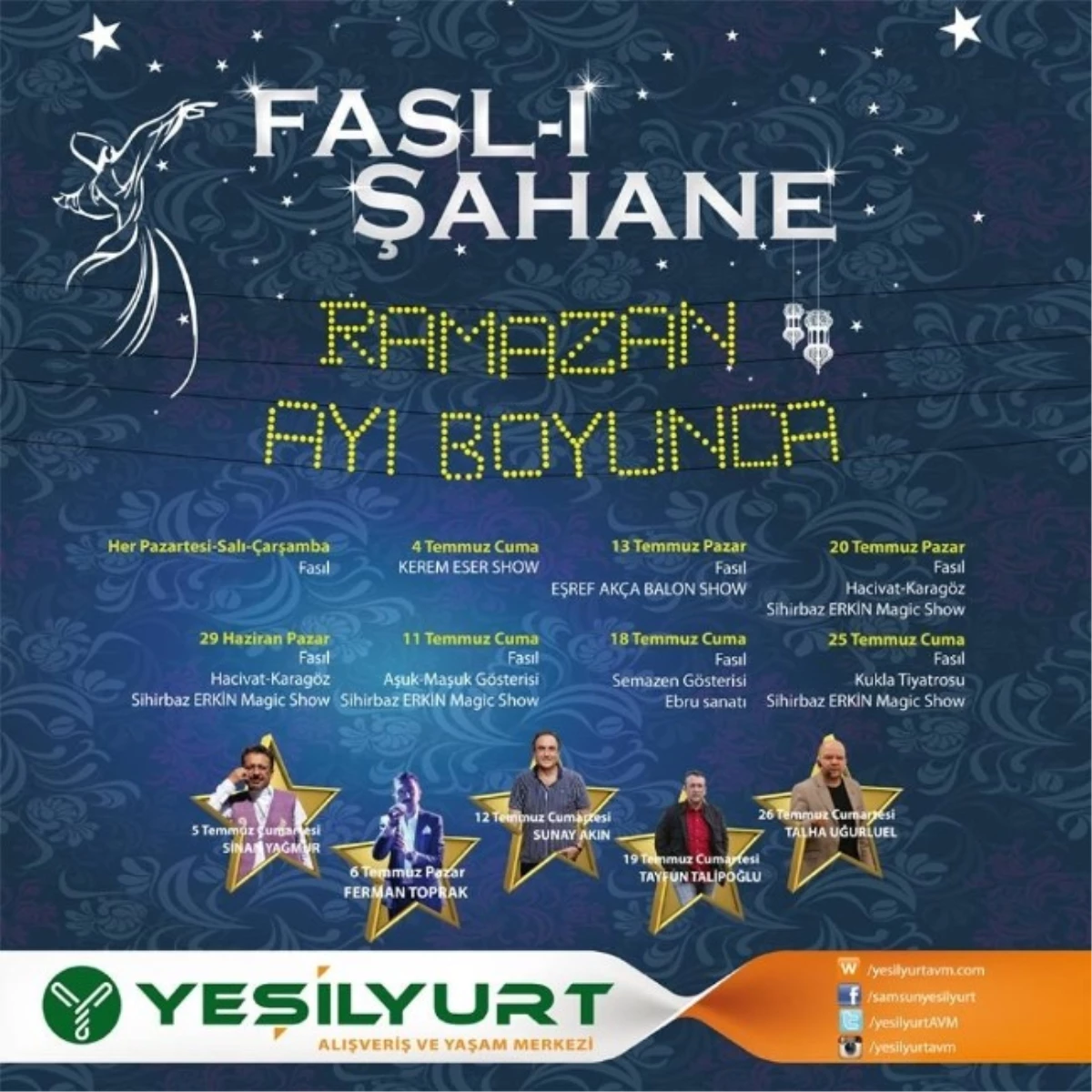 Yeşilyurt AVM\'de Fasl-ı Şahane Başlıyor