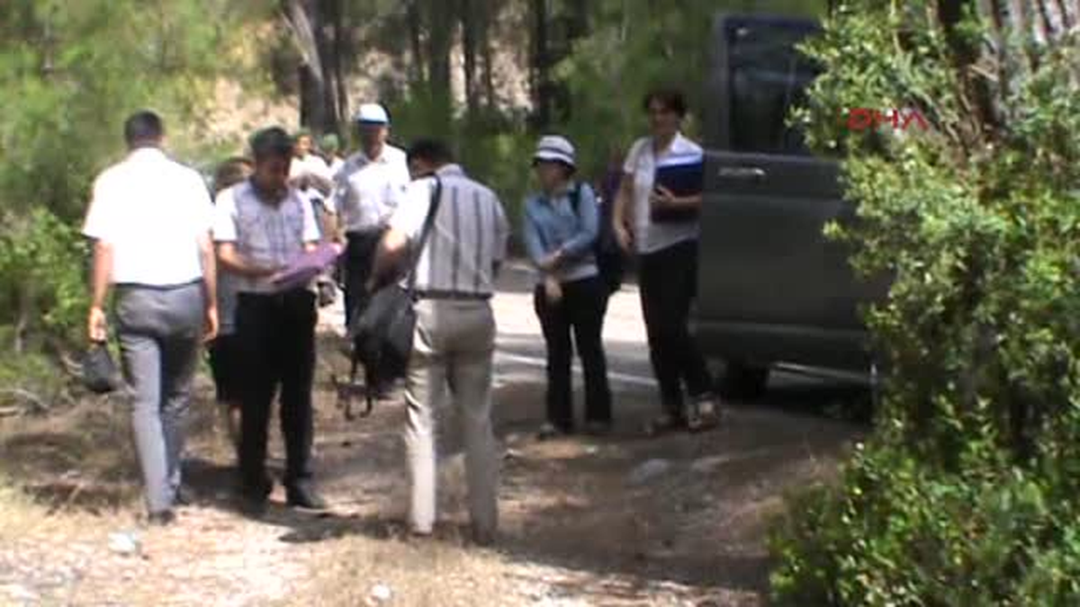 Bilirkişi Phaselis\'te İnceleme, Çevreciler Eylem Yaptı