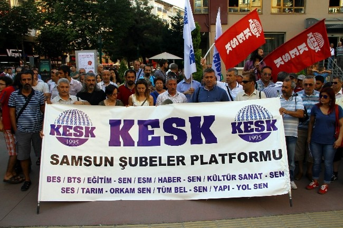 Kesk\'ten \'Taşeron Yasa Tasarısı\'na Tepki Eylemi