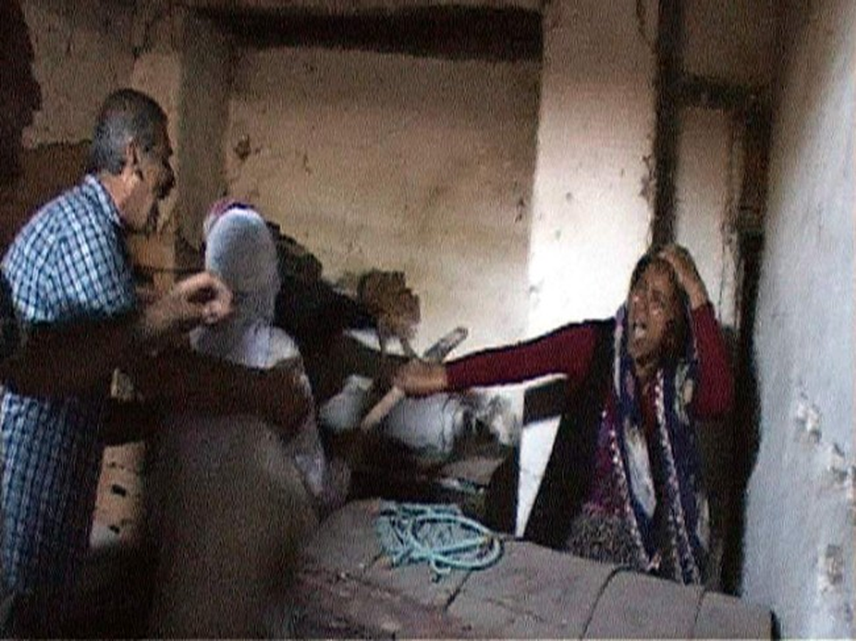 86\'lık Nineden Hırsızlara Sopalı Dayak