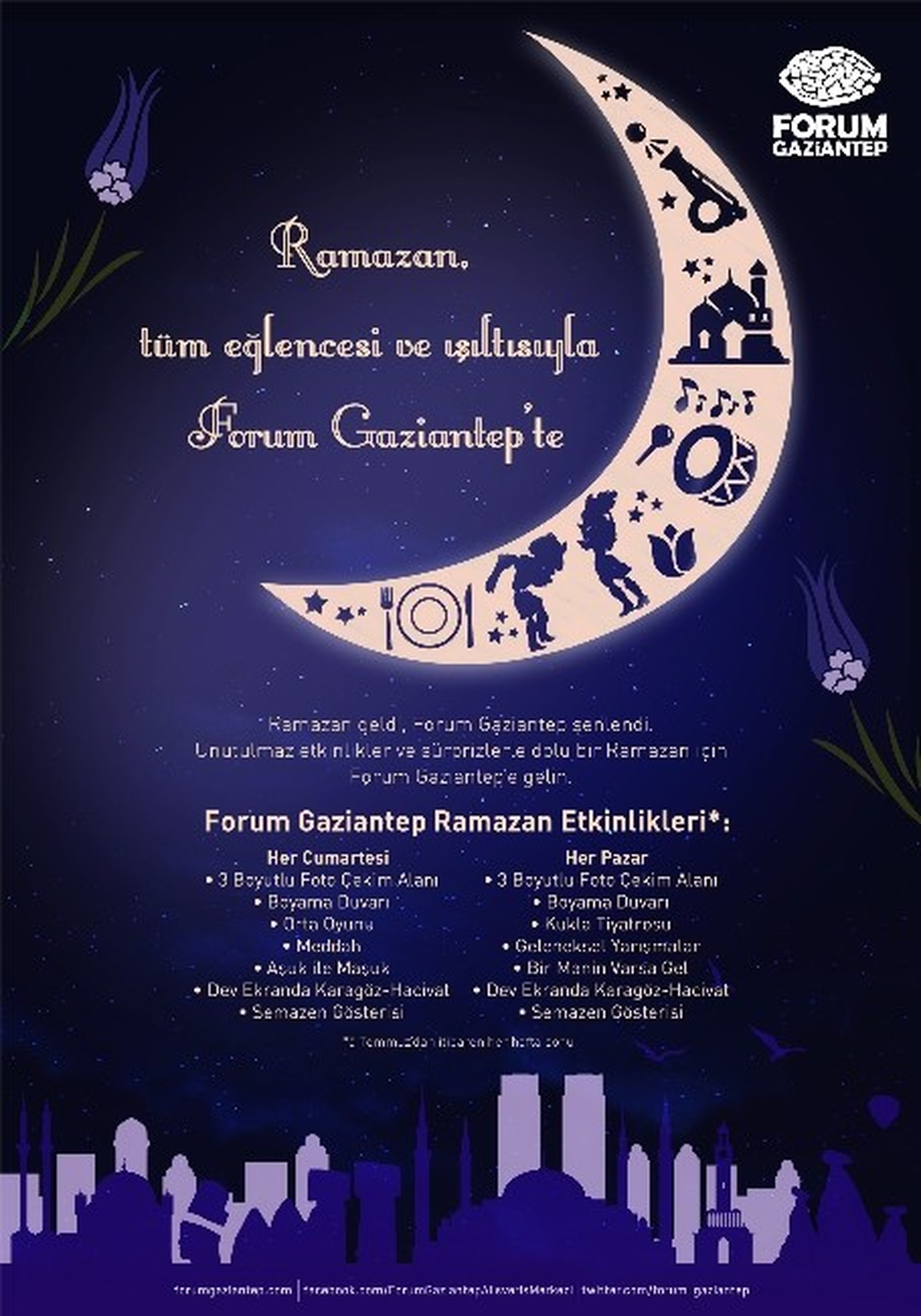 Ramazan Tüm Işıltısı ve Eğlencesiyle Forum Gaziantep\'te