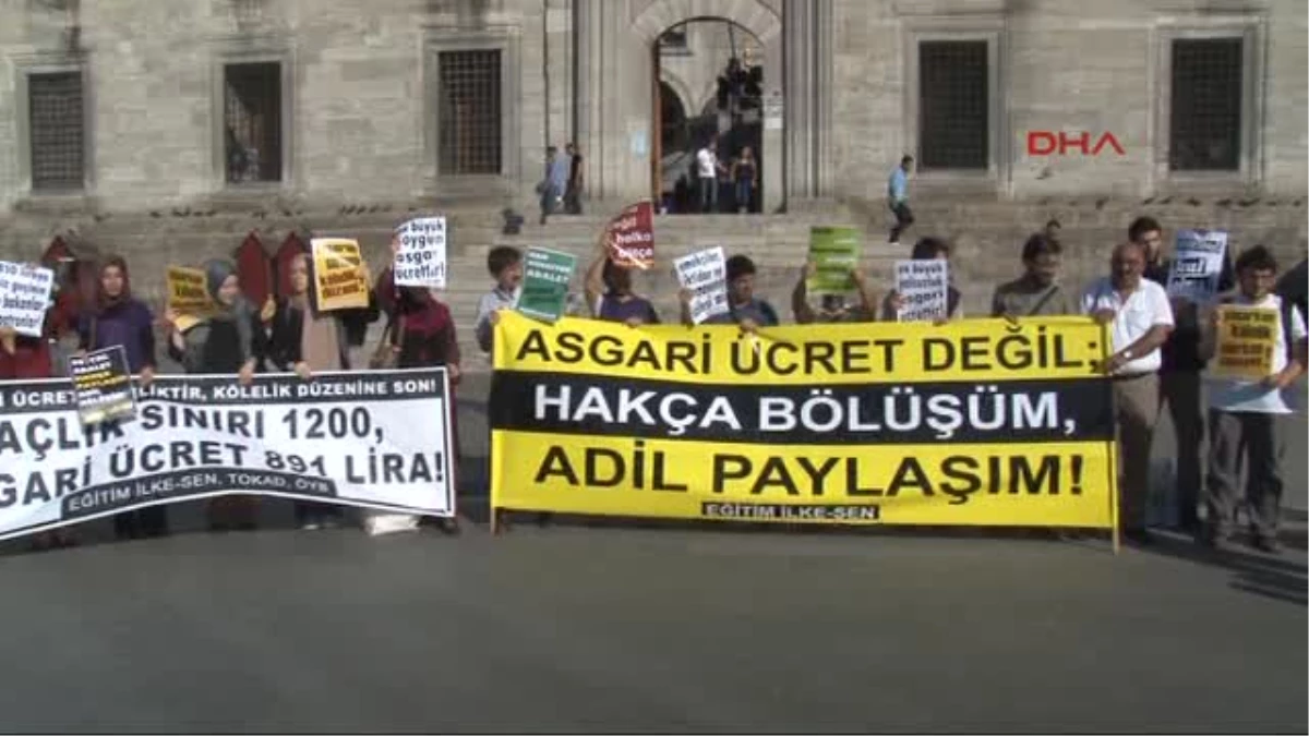 Asgari Ücrete 45 Liralık Zam Protesto Edildi