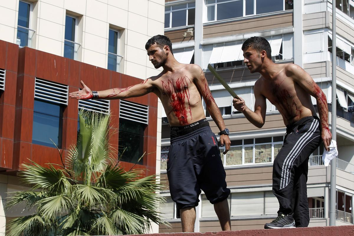 Fatih Belediyesi Önünde Seyyar Satıcı Eylemi
