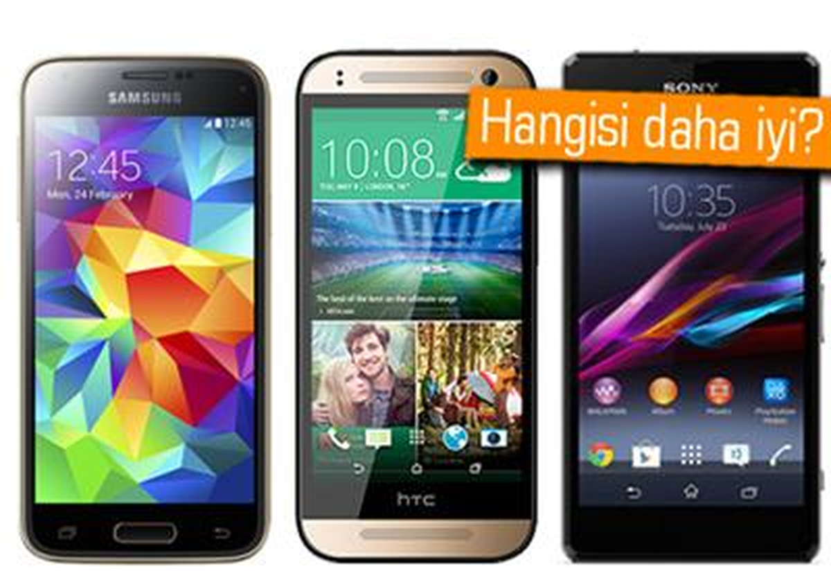 Galaxy S5 Mini, Htc One Mini 2 ve Xperia Z1 Compact Karşı Karşıya