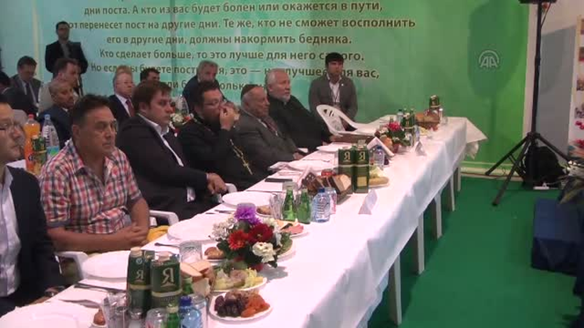 Moskova\'da ramazan çadırı açıldı -
