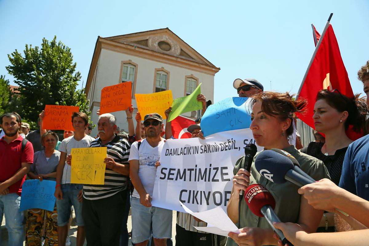 Konak-Yeşildere Projesine Kamulaştırma Protestosu