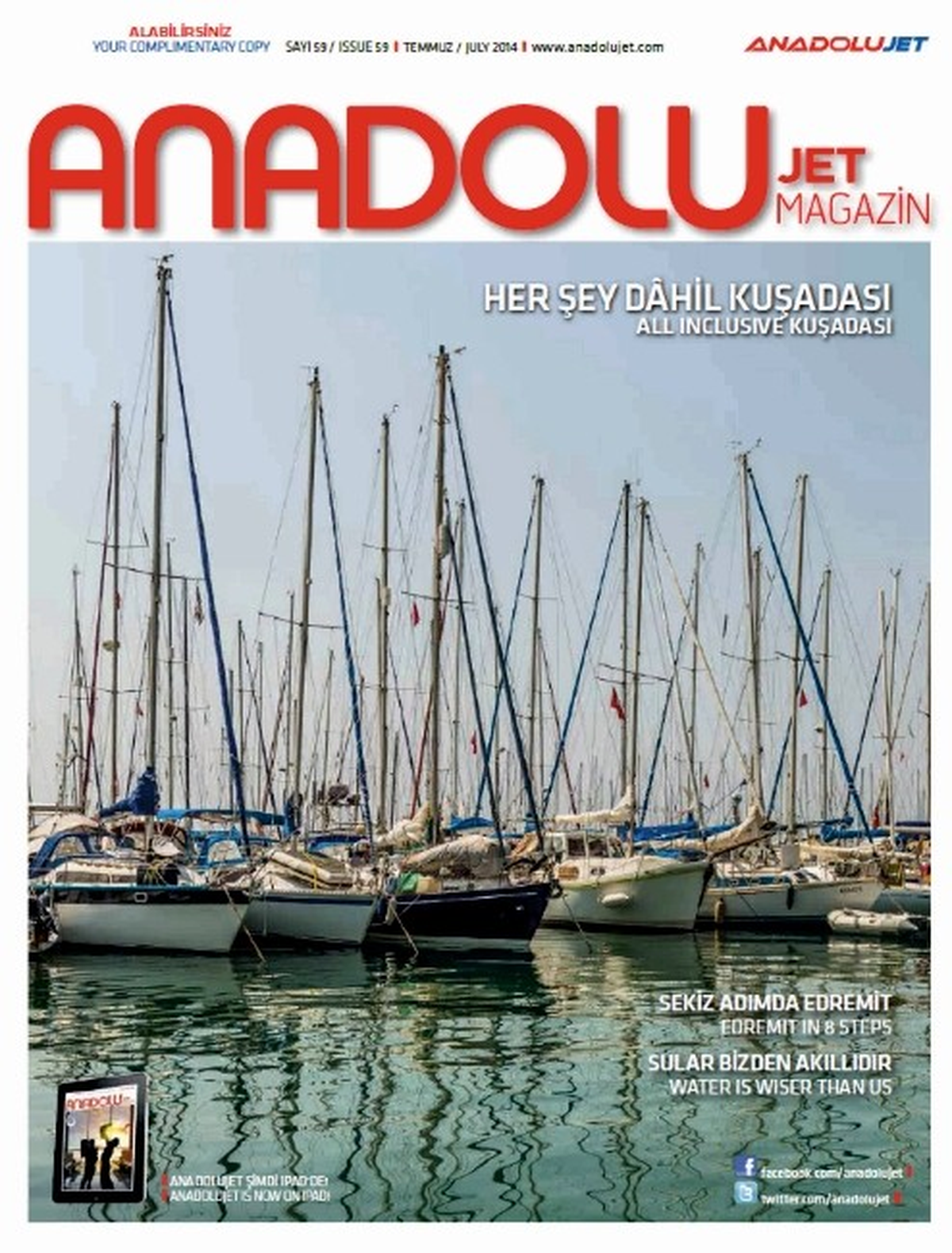 Kuşadası, Anadolu Jet Magazin\'in Temmuz Ayı Kapağında Yer Aldı