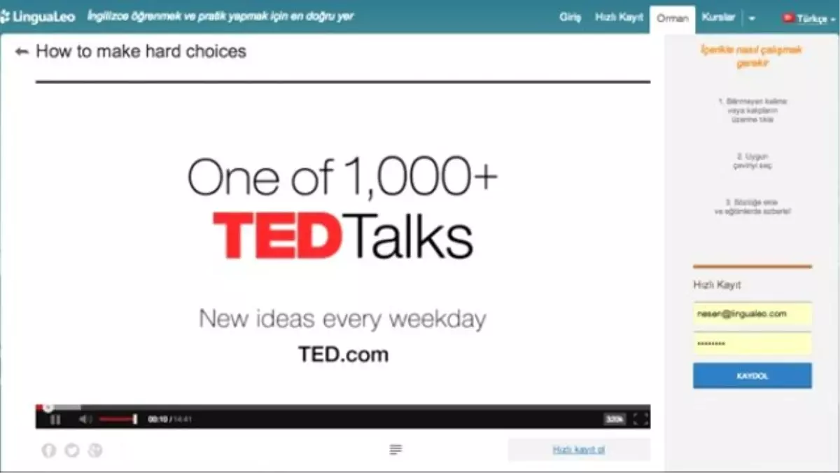 TED Talks Şimdi LinguaLeo'da!