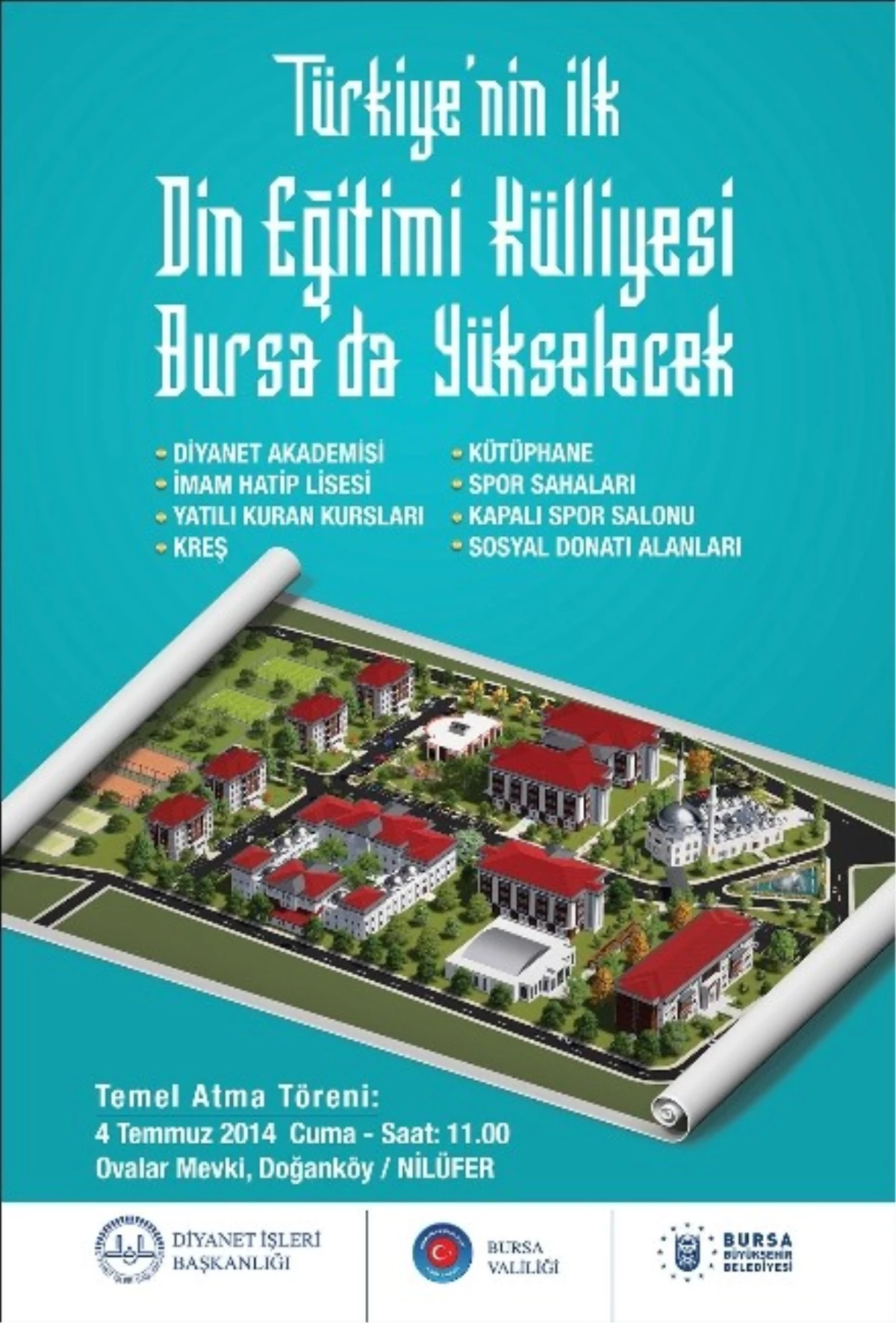 Türkiye\'nin İlk Diyanet Kompleksi Bursa\'da İnşa Edilecek