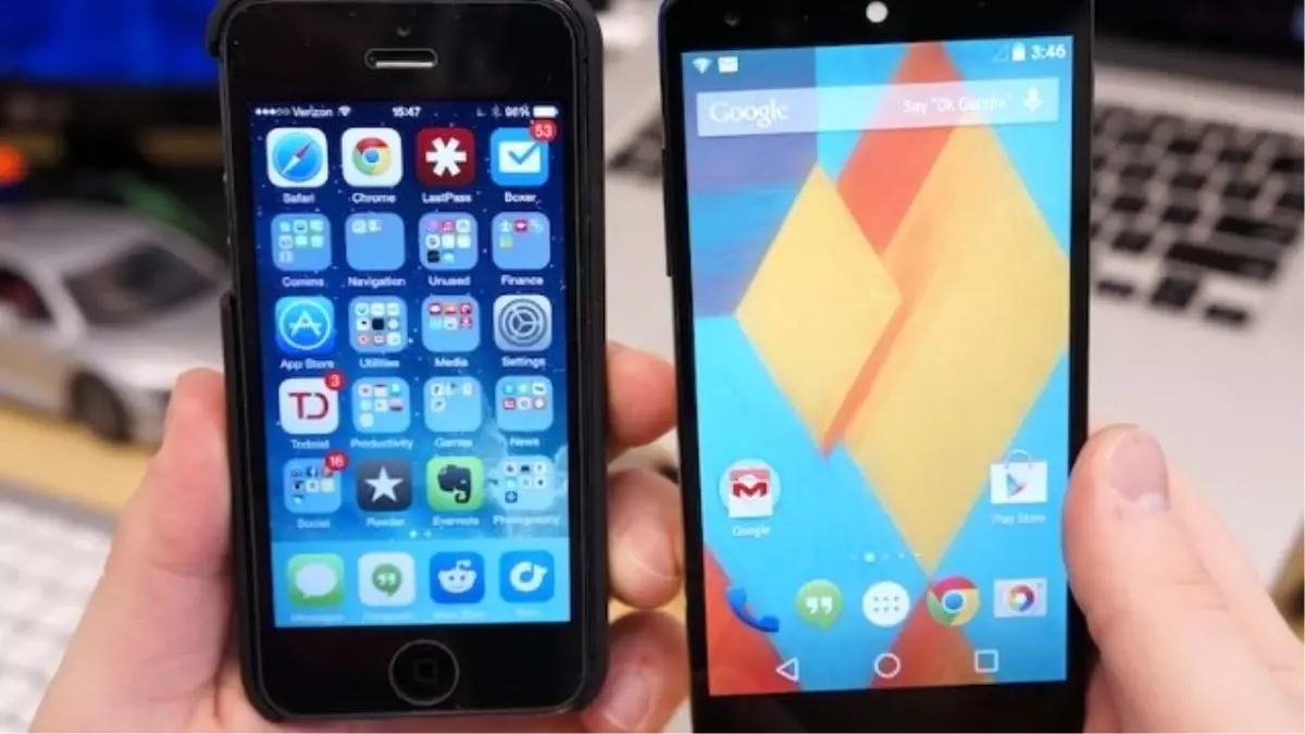 Android L Vs. İos 8!