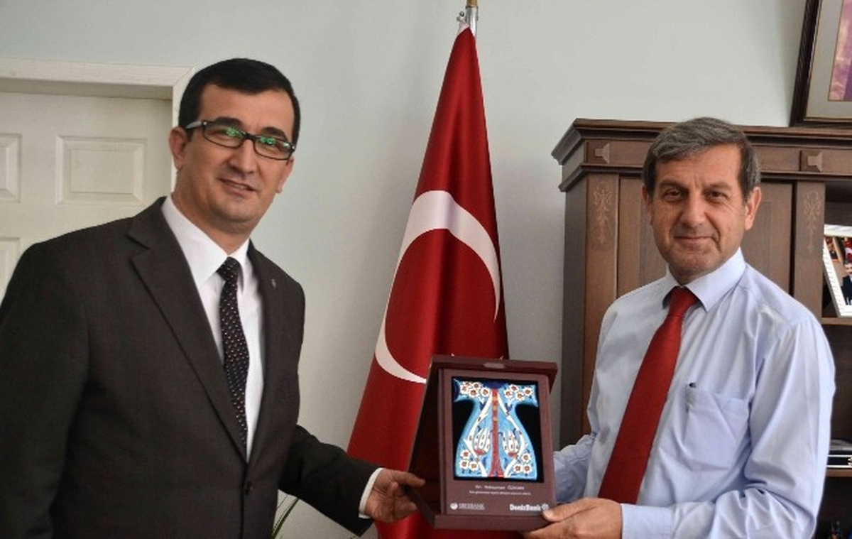 Denizbank Simav Şube Başkanı Kavuşkan\'dan Başkan Özkan\'a Ziyaret
