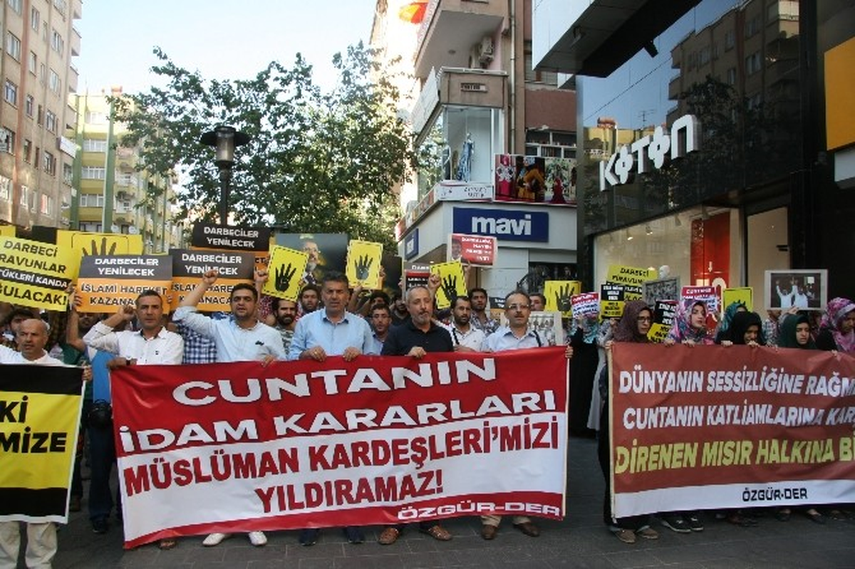 Diyarbakır\'da Mısır Darbesi Protesto Edildi