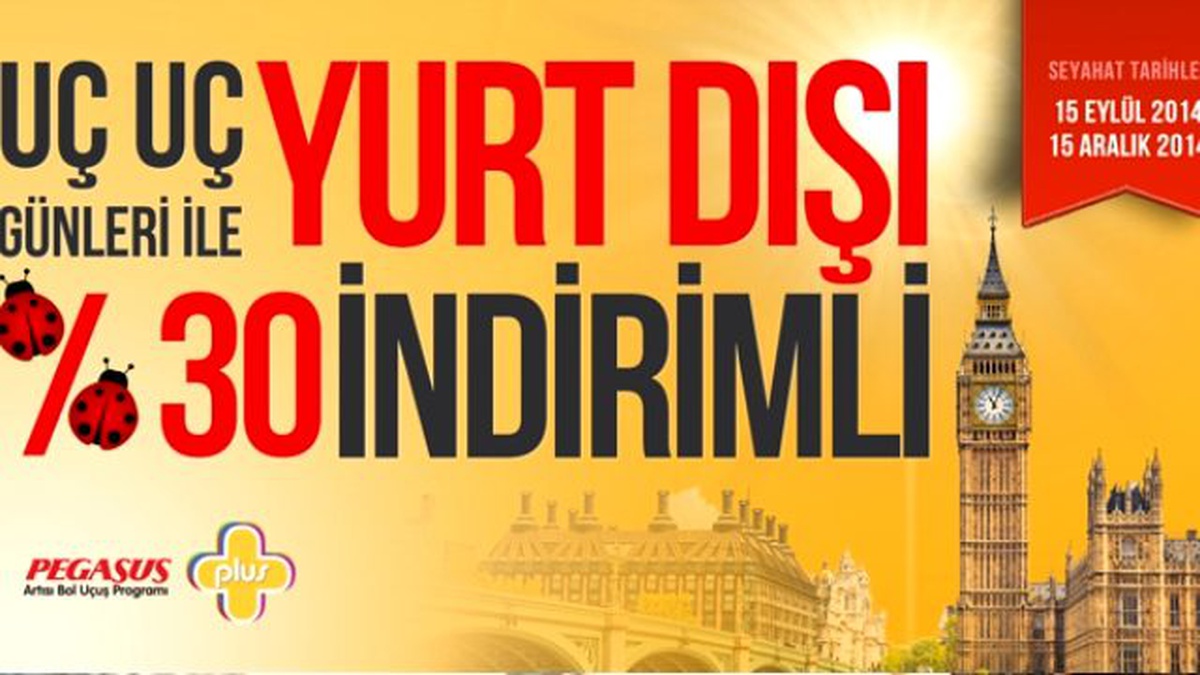 Pegasus, İndirimli Seyahat Etme Fırsatı Sunuyor