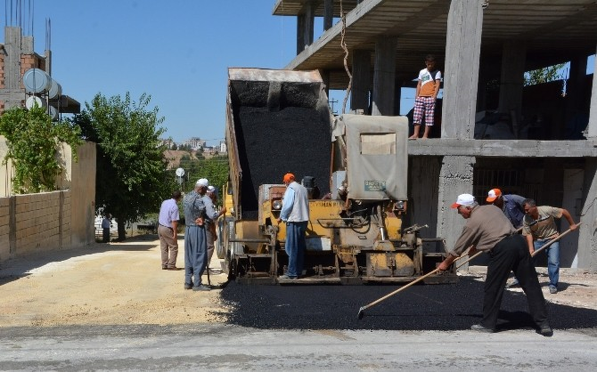 Yeni Sanayi Mahallesi\'nde Asfalt Çalışması