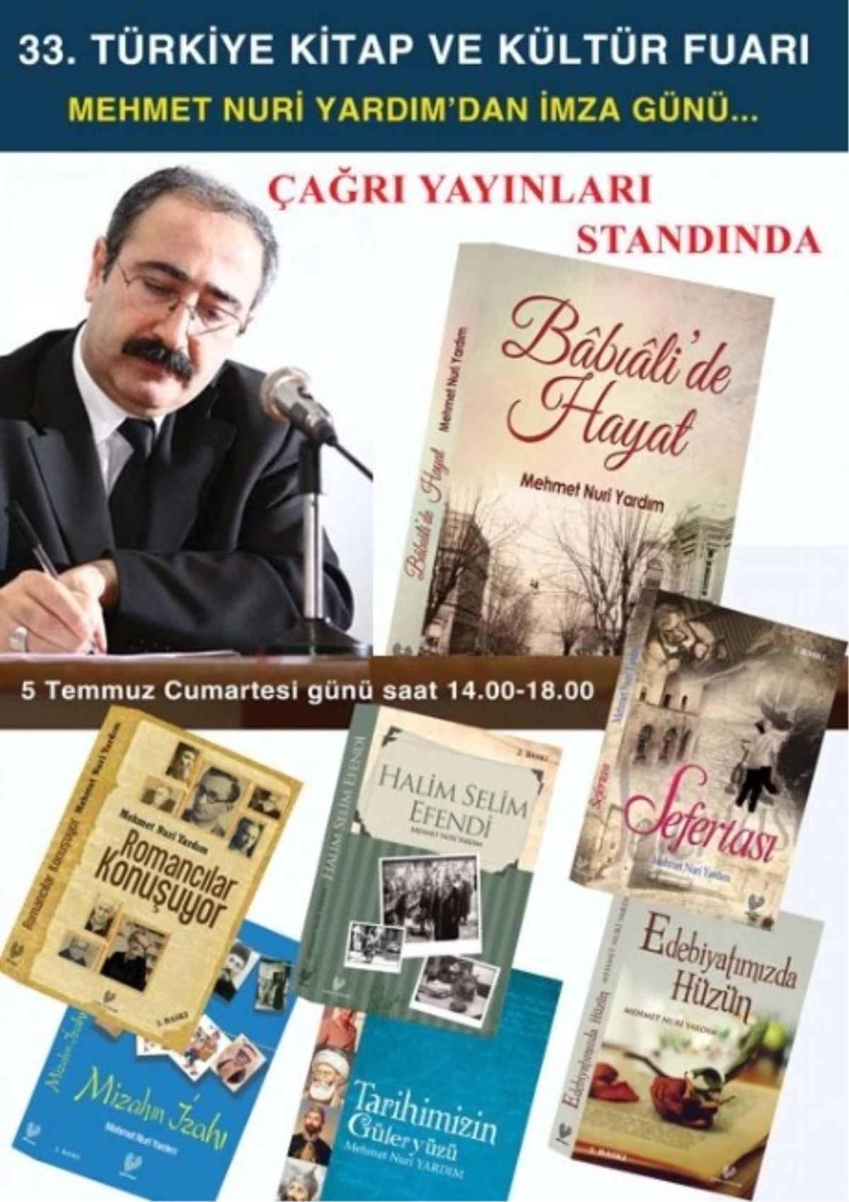 Edebiyatçı Mehmet Nuri Yardım\'dan İmza Günü