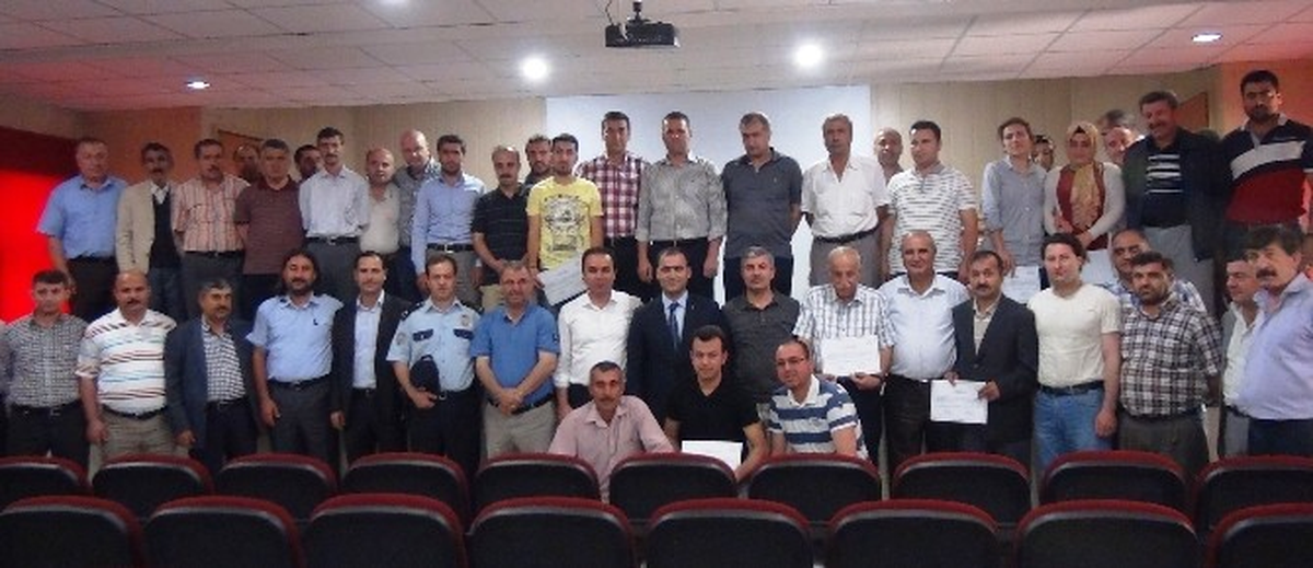 Hijyen" Eğitimi Alan Kursiyerlere Sertifika
