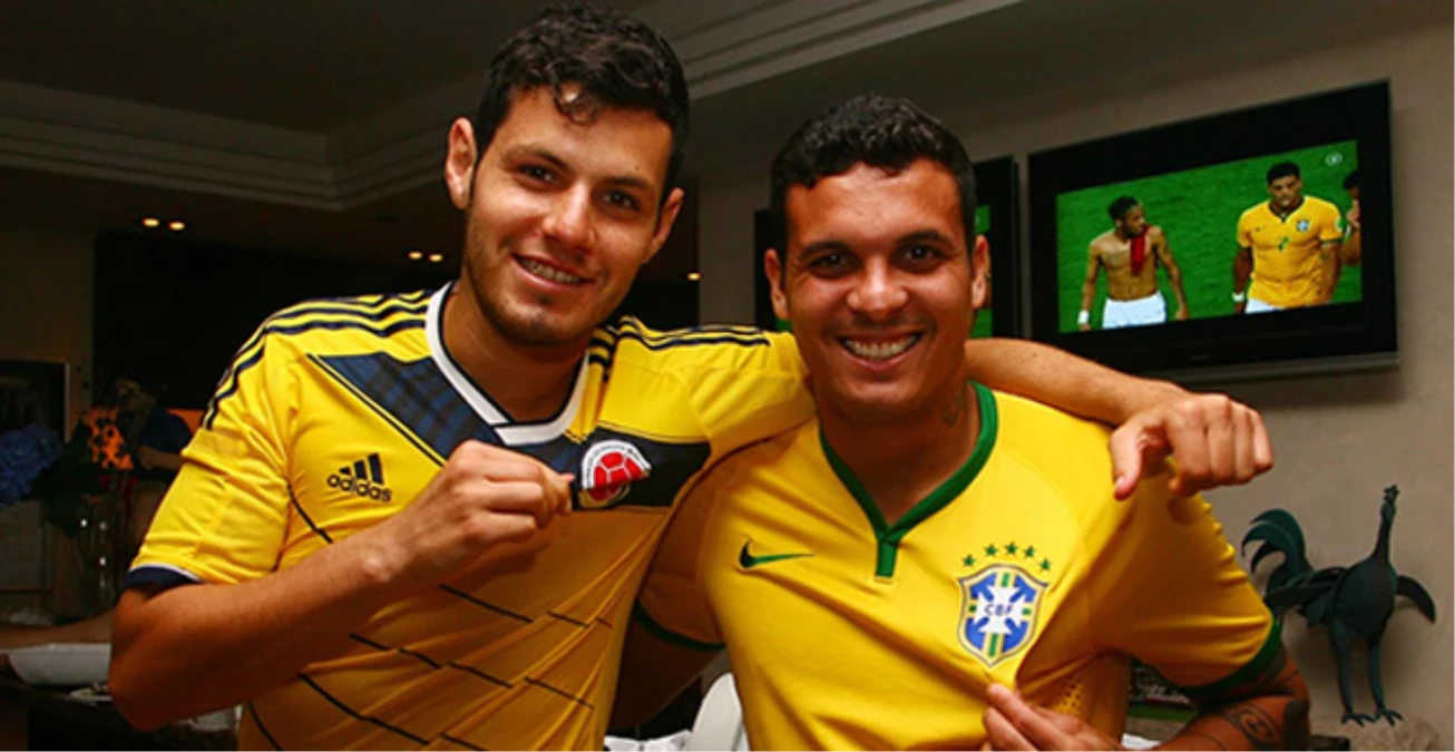 Ramon Motta ve Pedro Franco, Brezilya-Kolombiya Maçını Beraber İzledi