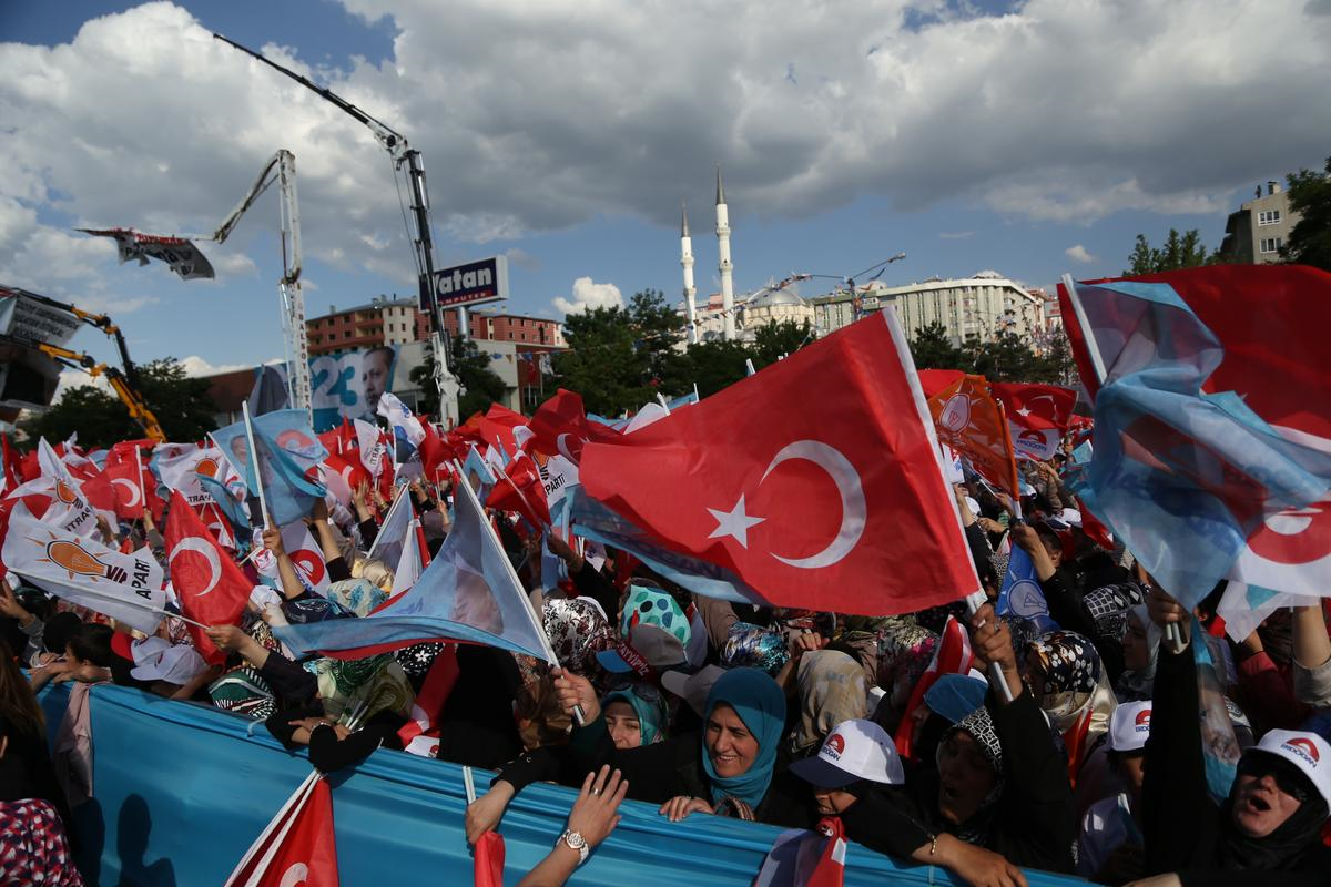 Cumhurbaşkanı Adayı ve Başbakan Erdoğan Erzurum\'da