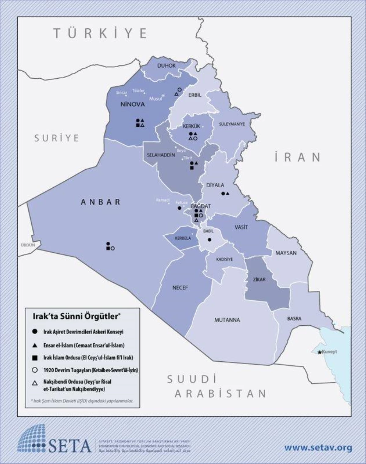 SETA, Irak\'ta "İsyan\'ın Haritası"nı Çıkardı