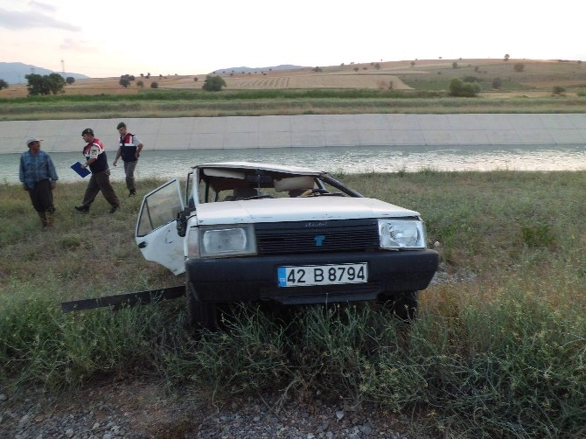 Otomobil Takla Attı: 1 Ölü, 1 Yaralı