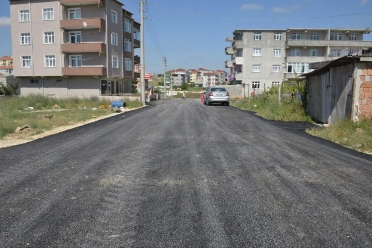 Tekirdağ\'da Asfaltlama Çalışmaları Sürüyor