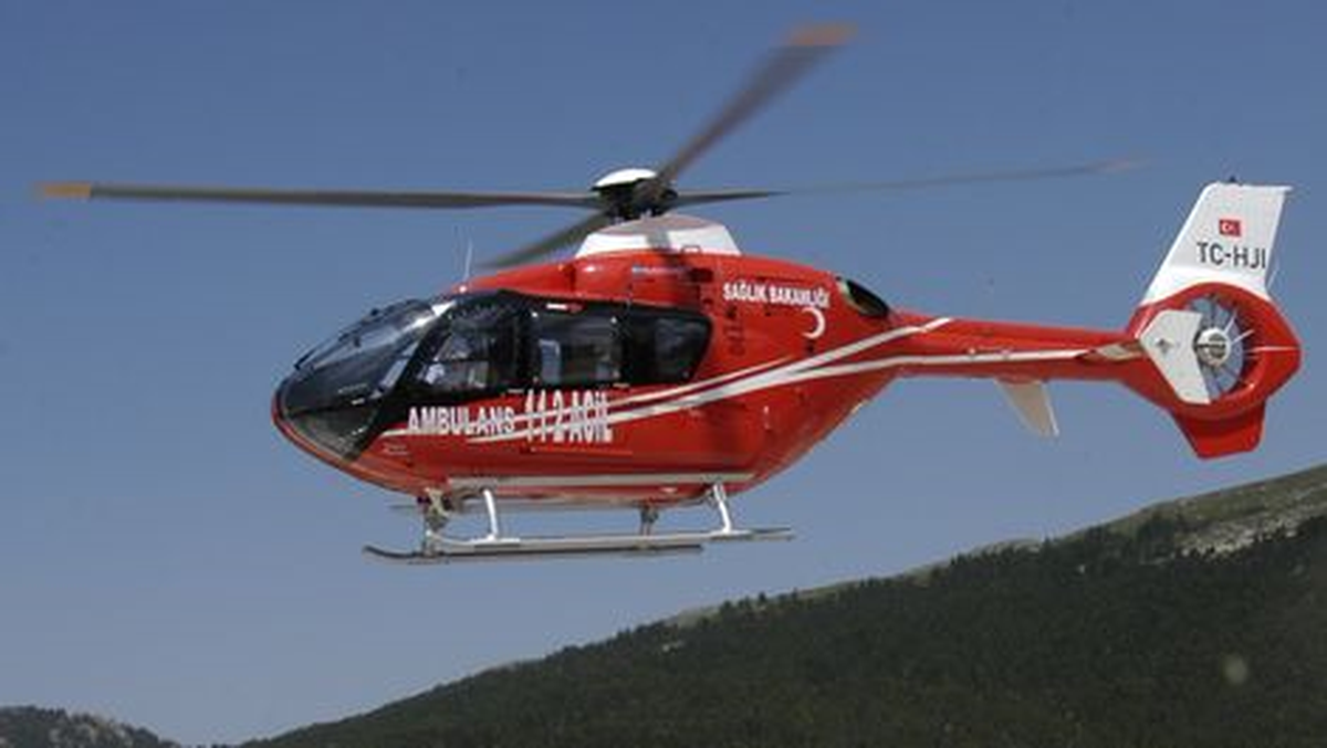 Kazazede İşçi, Ambulans Helikopterle Antalya\'ya Sevk Edildi