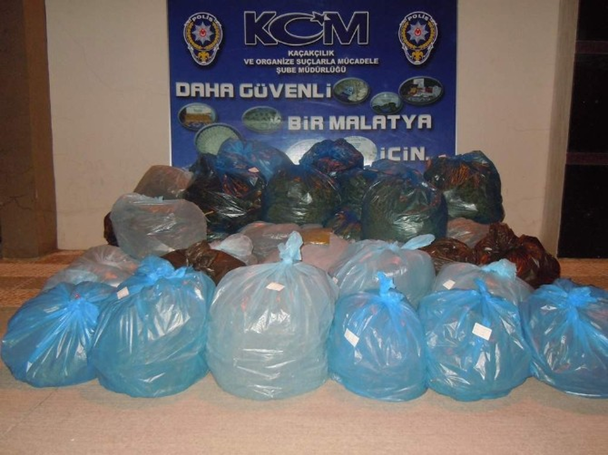 Malatya\'da 232 Kilo Esrar Ele Geçirildi