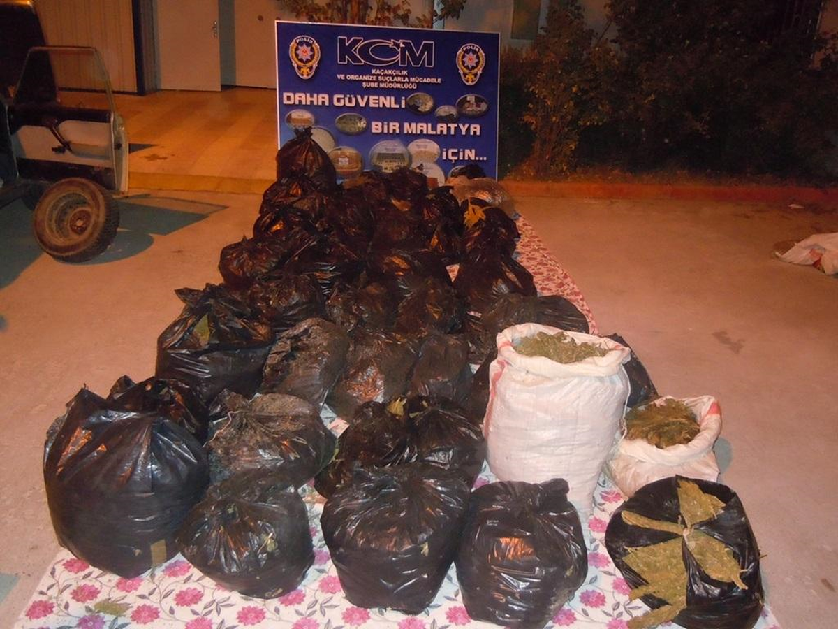 Malatya\'da 232 Kilogram Esrar Ele Geçirildi
