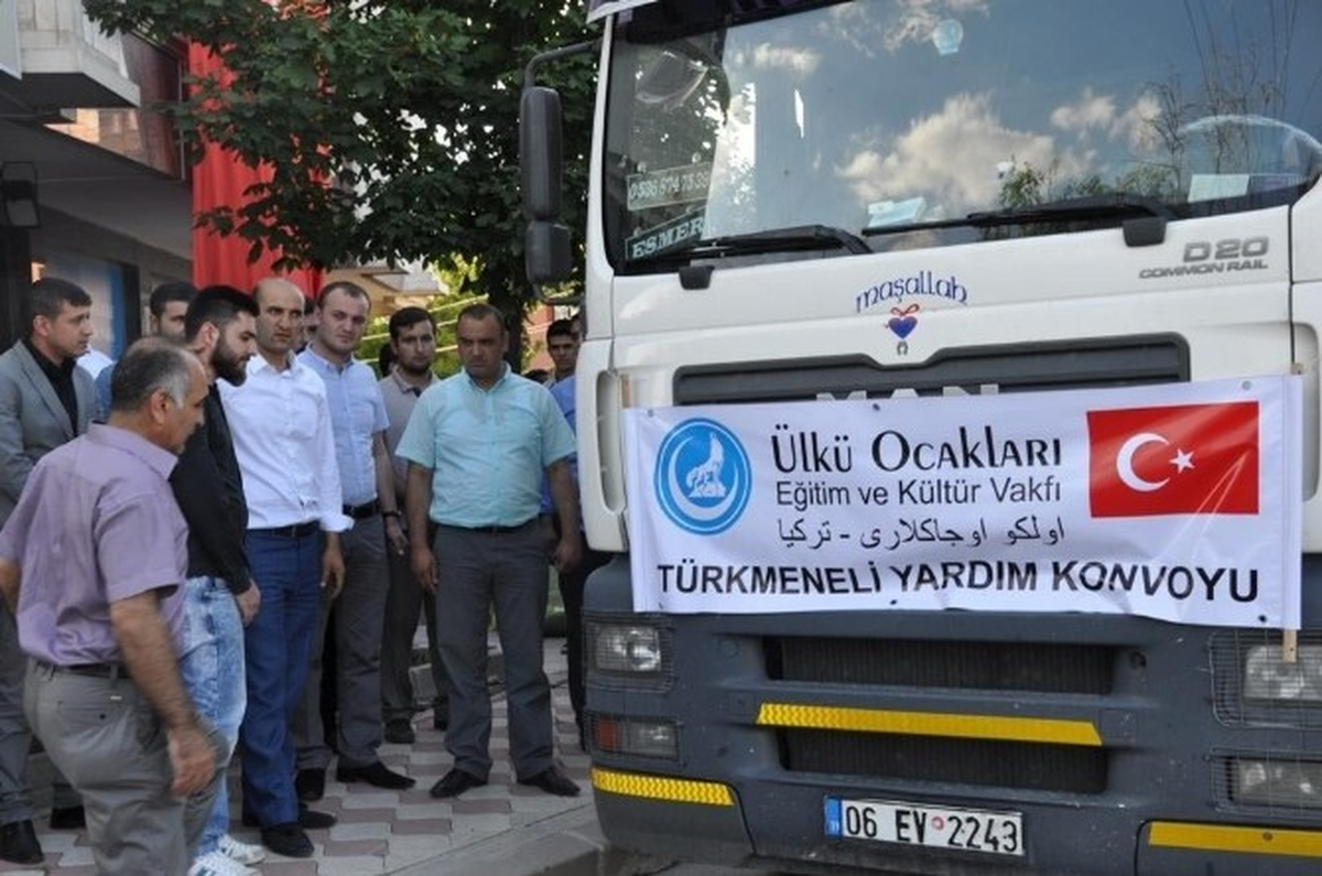 Ülkü Ocakları\'nın Türkmeneli İçin Topladığı Yardımlar Yola Çıktı