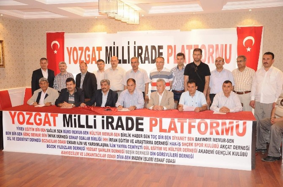 Yozgat Milli İrade Platformundan Başbakan Recep Tayyip Erdoğan\'a Destek