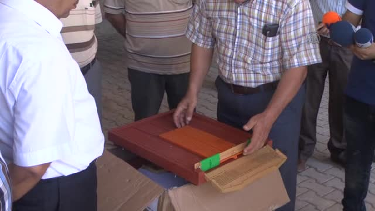 Arıların polenleri tuzakla toplanacak -