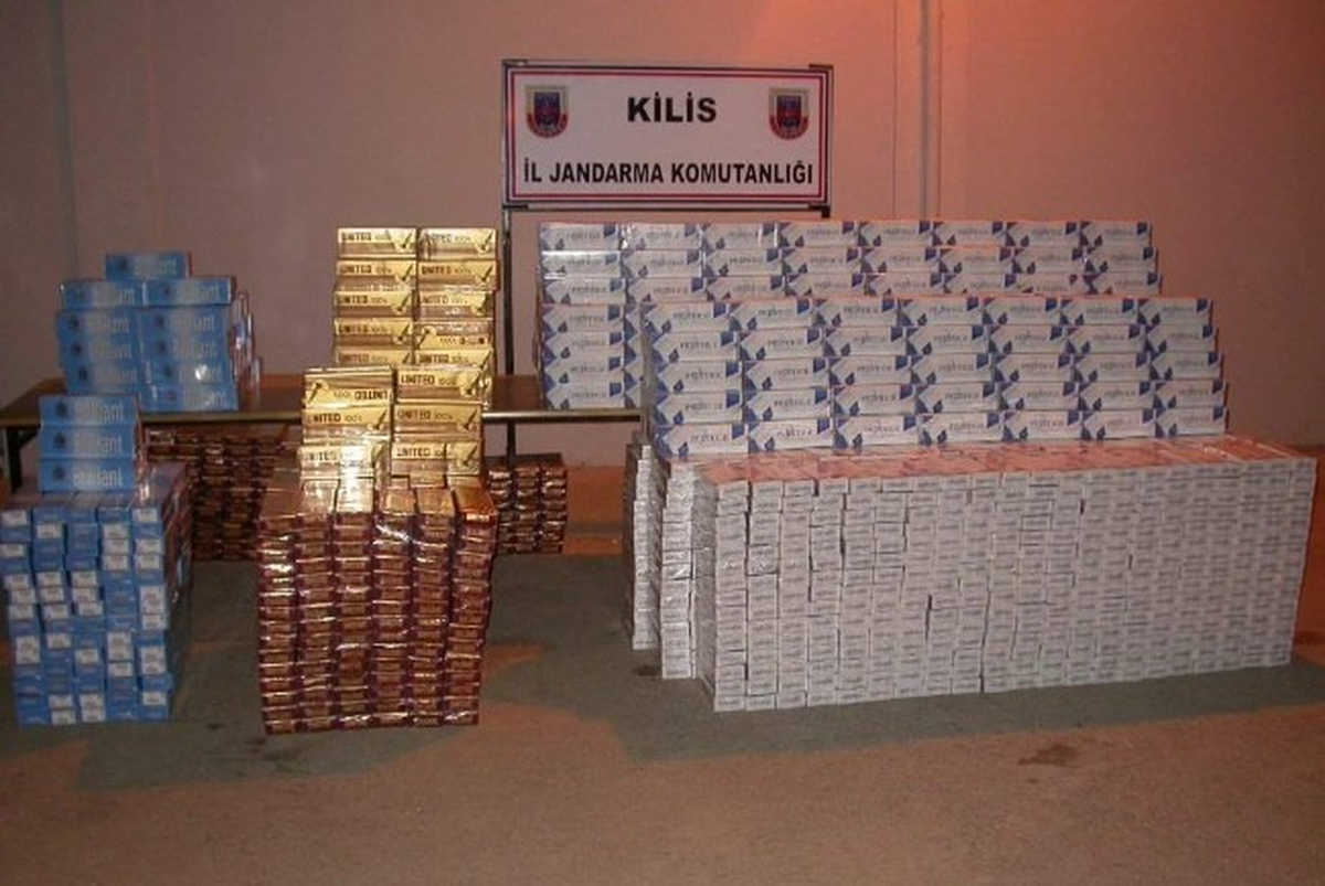 Kilis\'te 29 Bin Paket Kaçak Sigara Ele Geçirildi