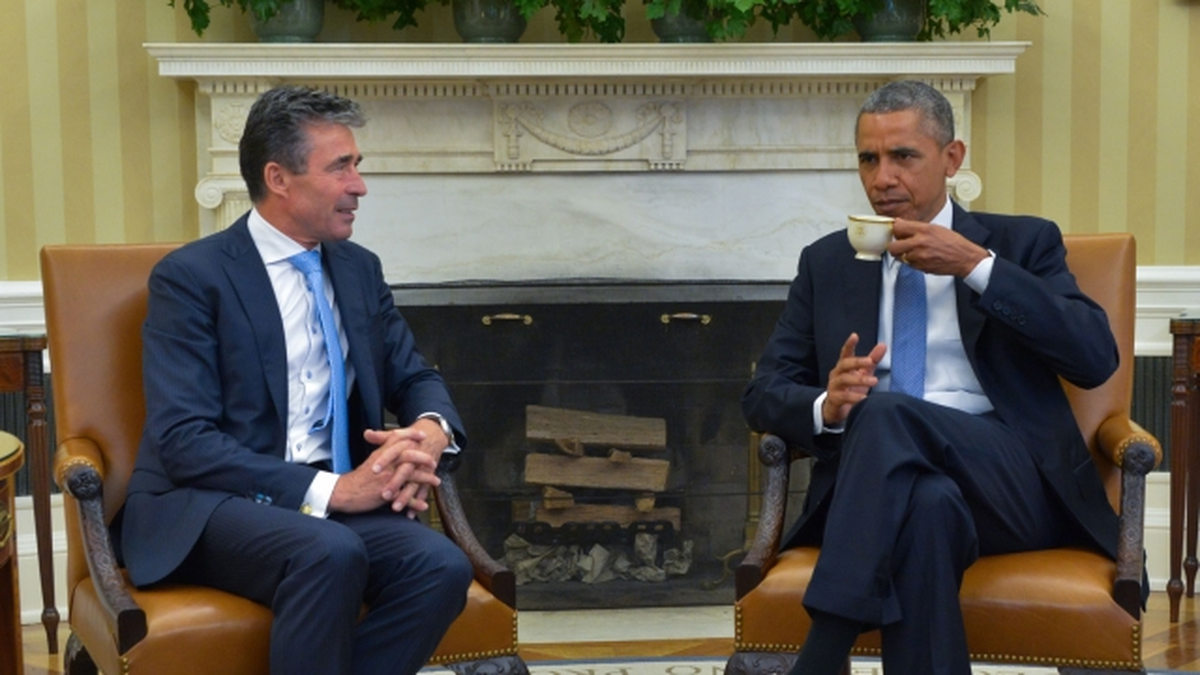 Obama, NATO Genel Sekreteri Rasmussen ile Görüştü