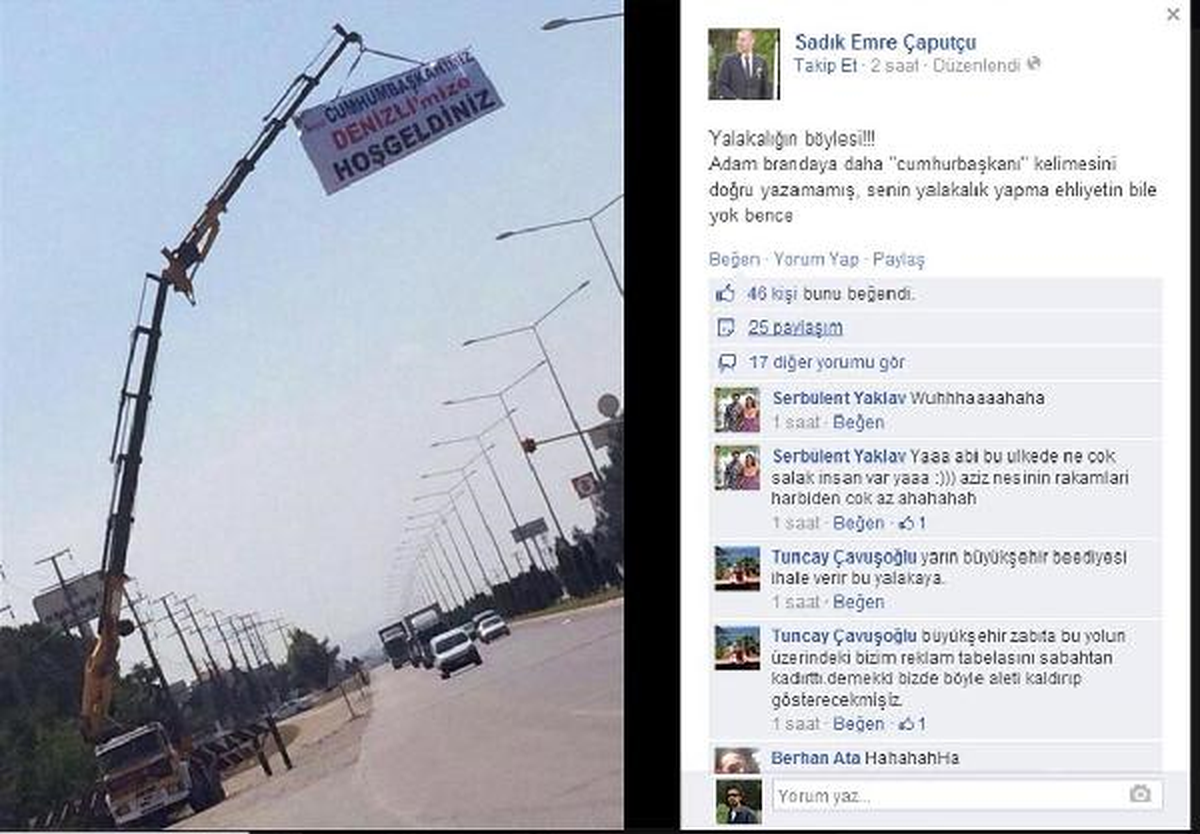 Pankarttaki Harf Hatası Sosyal Medyaya Yansıdı