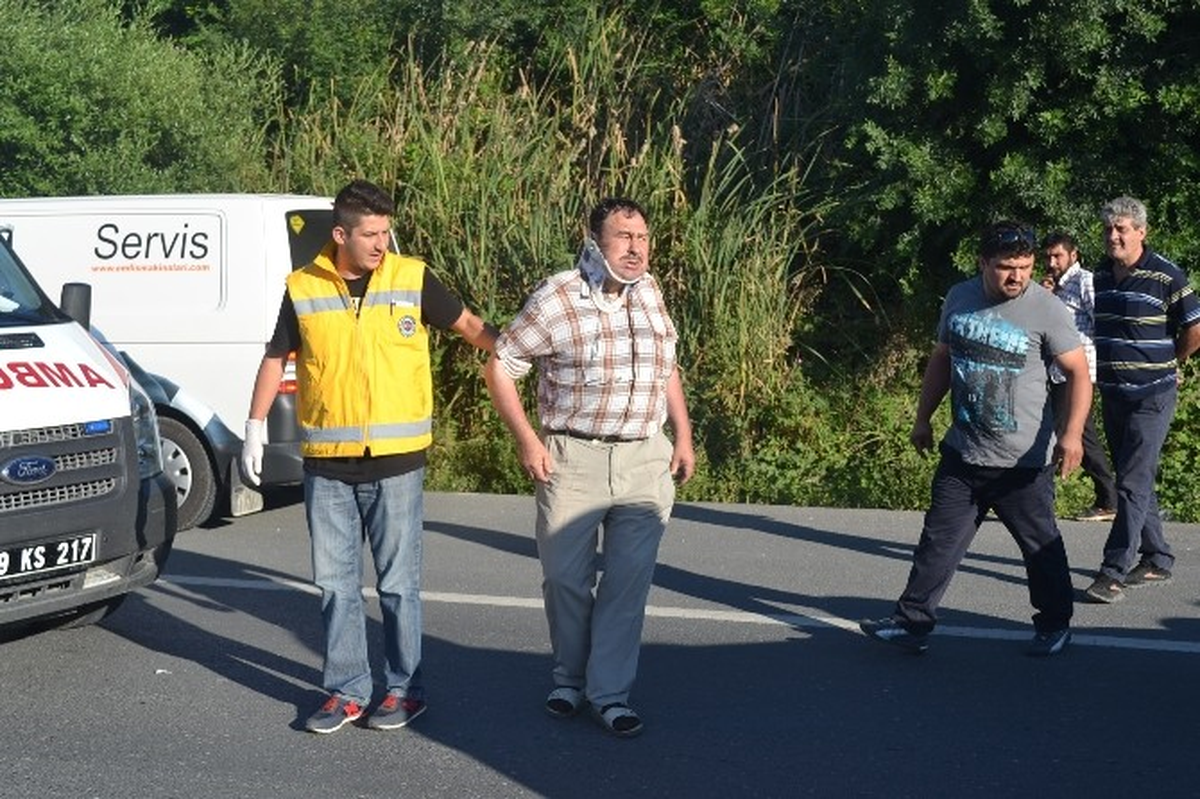 Tekirdağ\'da Trafik Kazası: 1 Yaralı