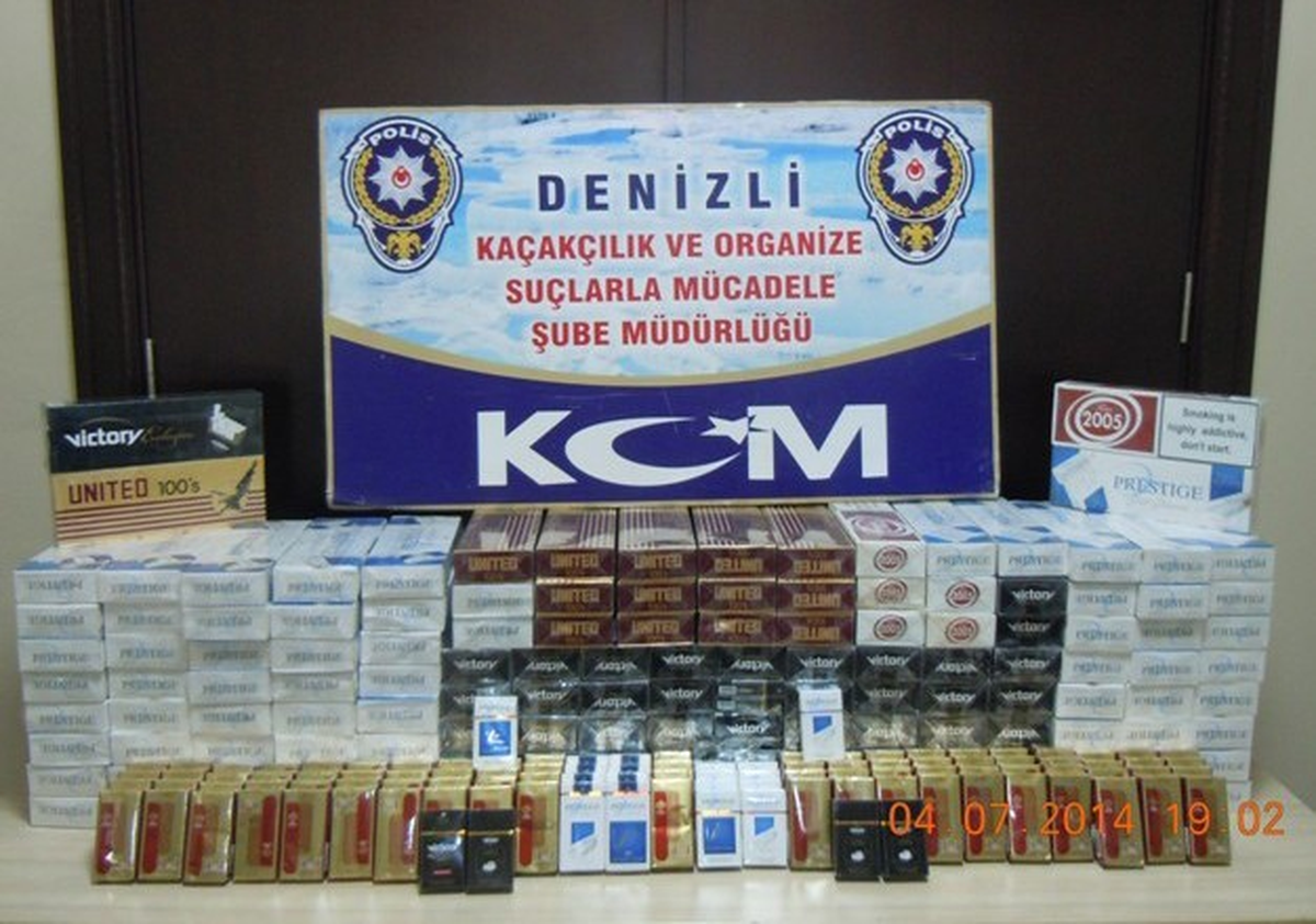 Denizli\'de Kaçak Sigara Operasyonu