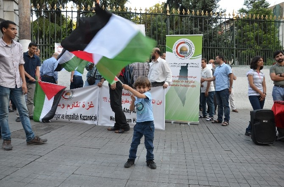 Filistin Dayanışma Derneği\'nden Gazze Protestosu
