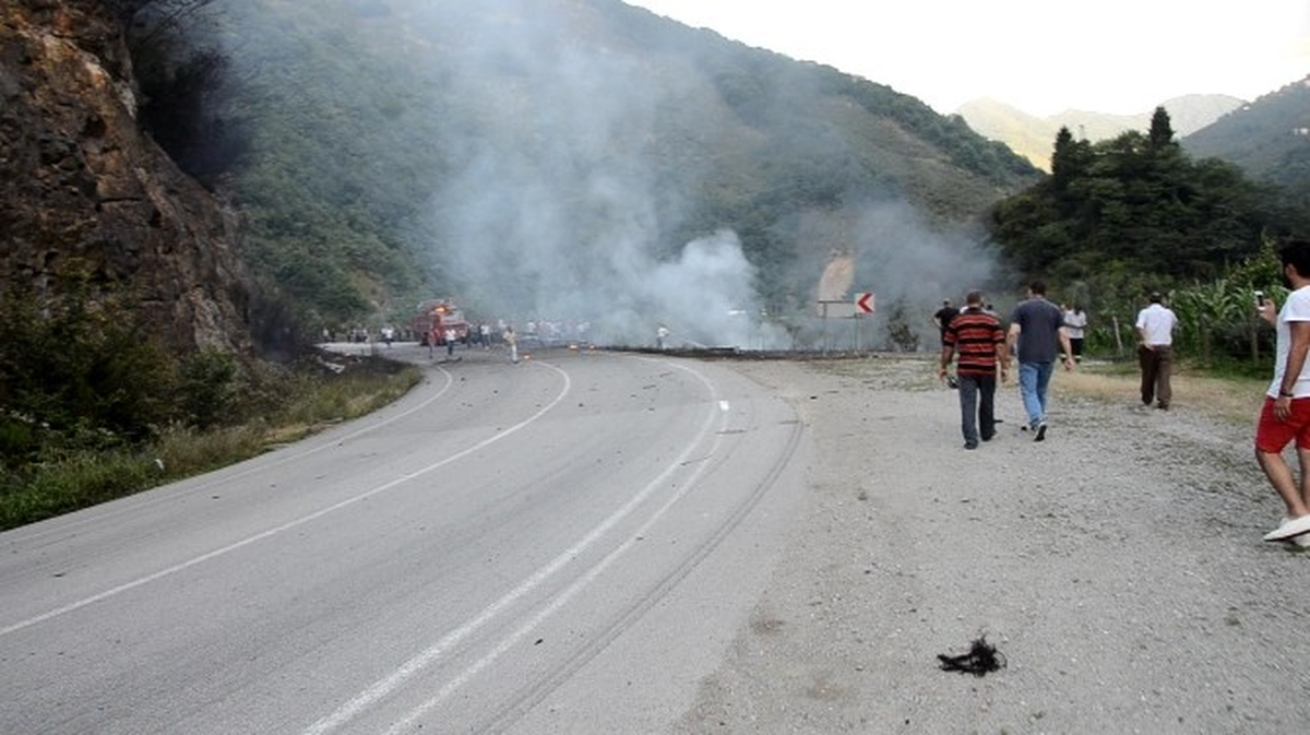 Giresun-Gümüşhane Karayolu\'nda Korku Dolu Saatler