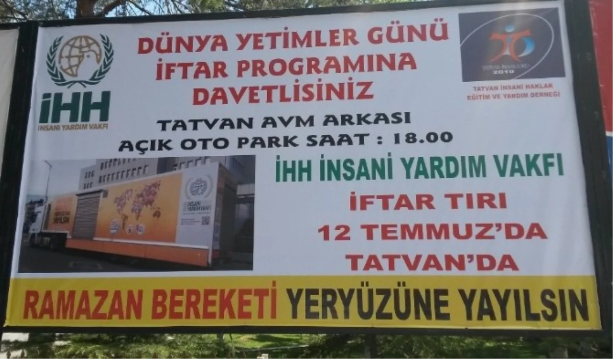 İHH, Tatvan\'da 2 Bin Kişiye İftar Verecek