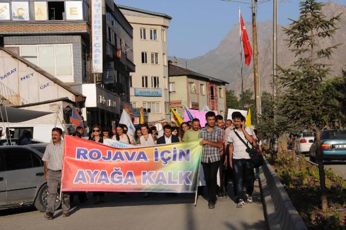 KESK\'li Üyeler Rojava İçin Yürüdü