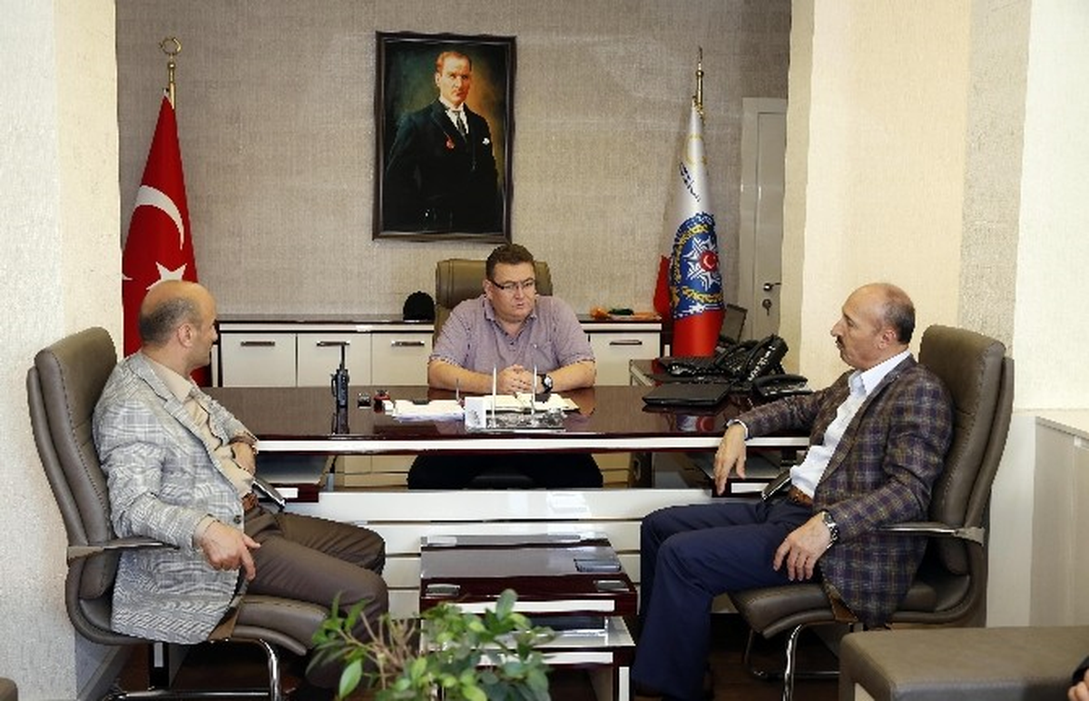 Başkan Altunay\'dan İlçe Emniyet Müdürü Kayadelen\'e Ziyaret