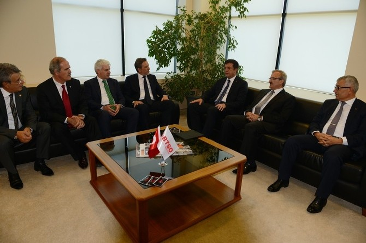 Btso, Ekonomi Bakanı Zeybekci\'yi Ağırladı