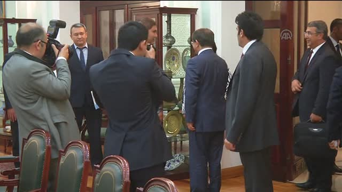 Davutoğlu, Ganiyev ile biraraya geldi -