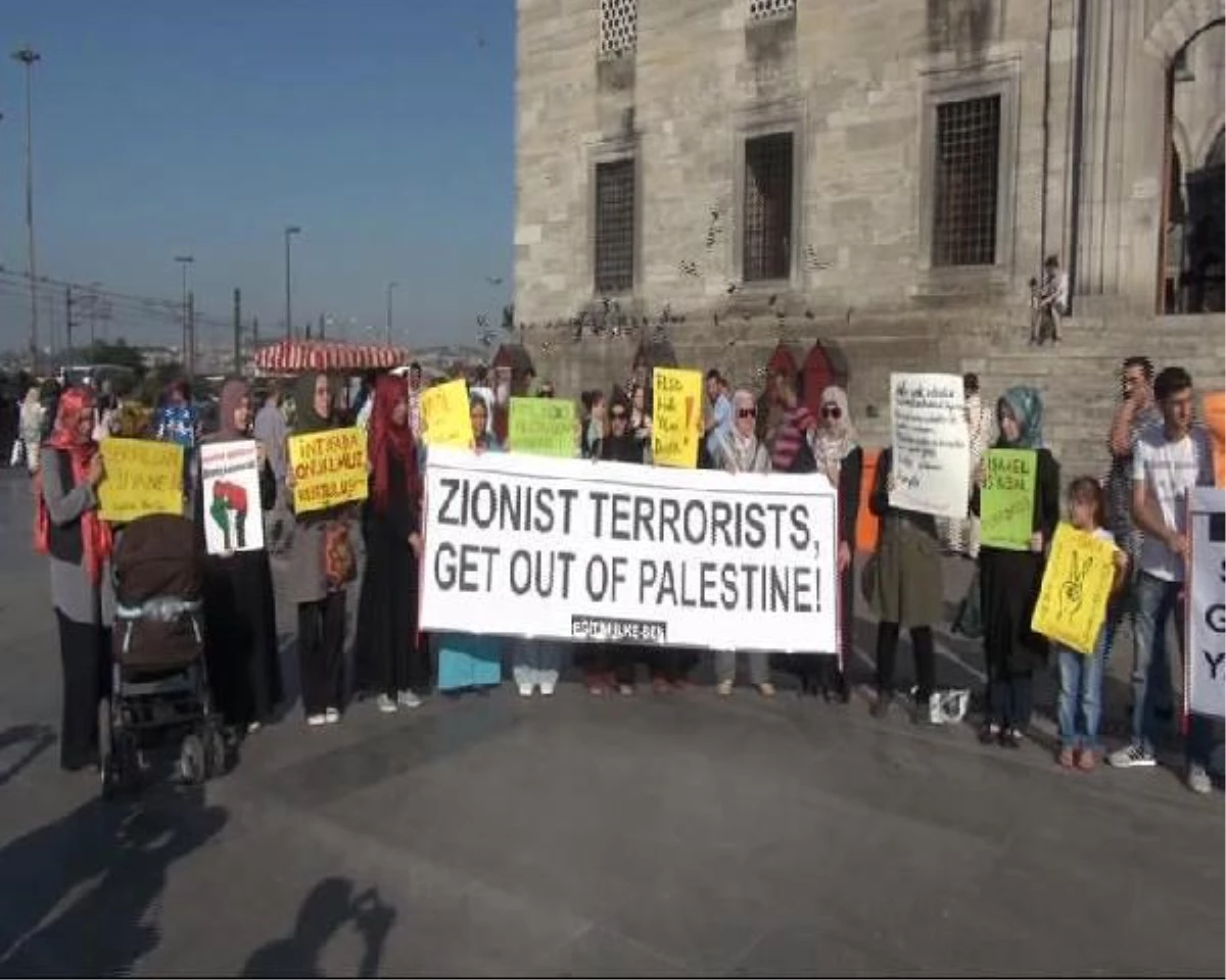 Eminönü\'nde \'Gazze\' Protestosu