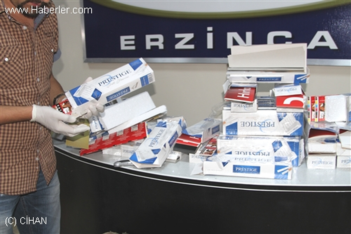 Erzincan\'da Kaçak Sigara Operasyonu