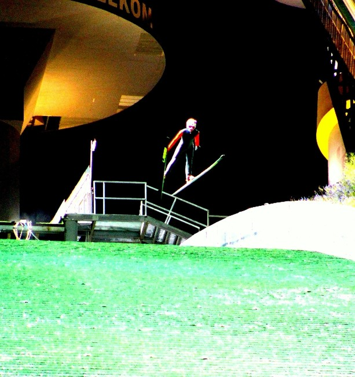 Sporcuların 60\'lık Rampalardan Atlayışları Nefesleri Kesti