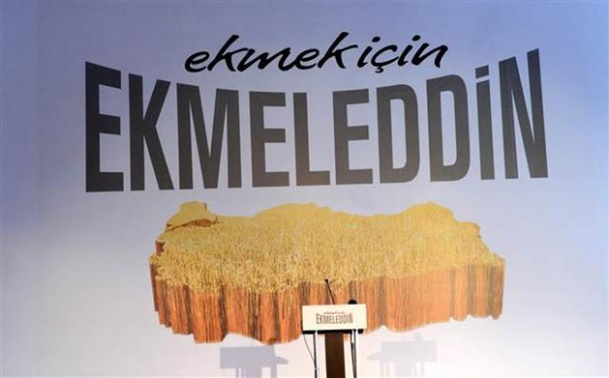 İhsanoğlu'nun Seçim Sloganı: Ekmek İçin Ekmeleddin