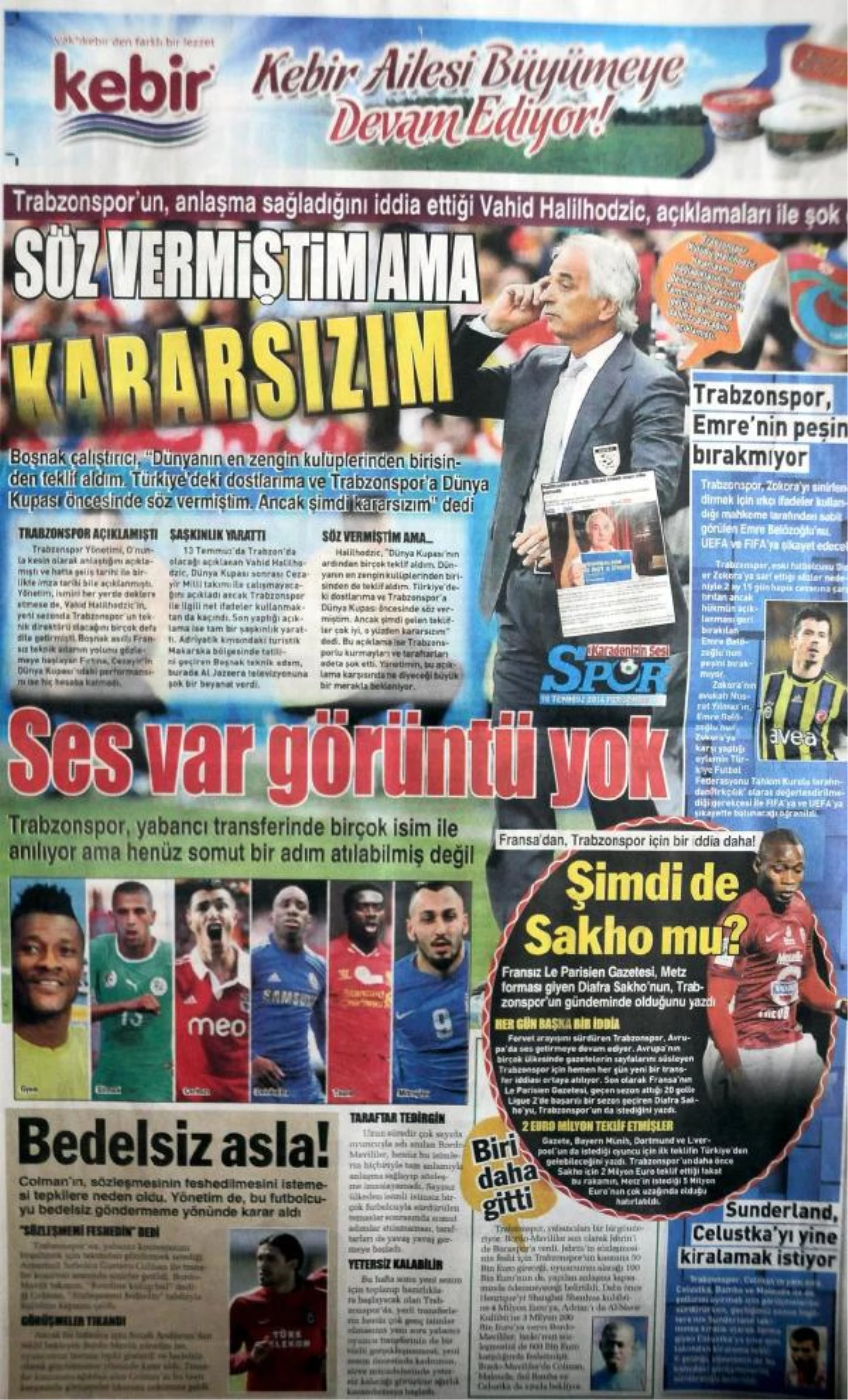 Trabzonspor\'da "Halilhodzic Bilmecesi"