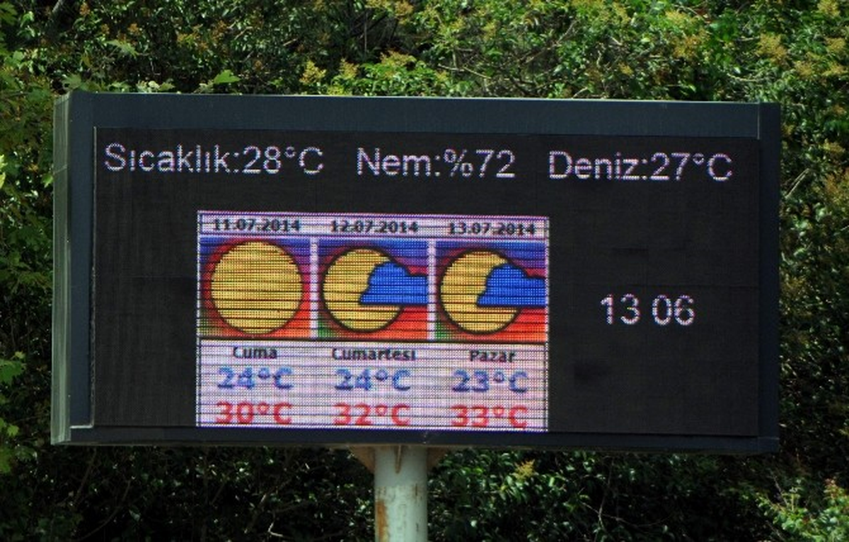 Antalya\'da Sıcak ve Nem Oranı Bunalttı