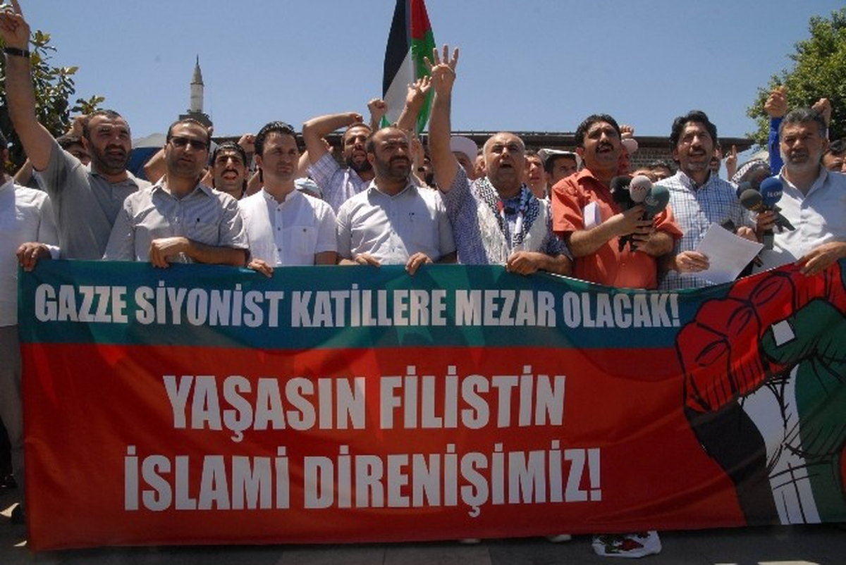 Diyarbakır\'da İsrail Protestosu